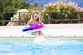 Child with toy ring in swimming pool Royalty Free Stock Photo