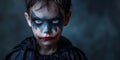 Child Transforms Into Frightening Character For Halloween Celebrations