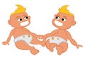 Child twins Royalty Free Stock Photo