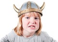 Child viking angry