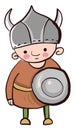 Child Viking, illustration, vector