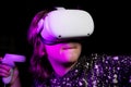 A new generation gaming device for entertainment and sport. Oculus Quest 2. Royalty Free Stock Photo