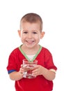 Child with water in glass