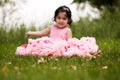 Child wearing pettiskirt Royalty Free Stock Photo