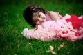 Child wearing pettiskirt Royalty Free Stock Photo