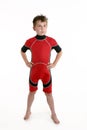 Child wearing a wetsuit Royalty Free Stock Photo
