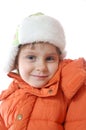 Child wearing winter clothing