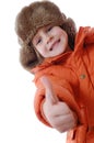 Child wearing winter clothing Royalty Free Stock Photo