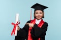 Child whizkid graduation certificate Royalty Free Stock Photo