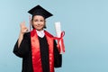 Child whizkid graduation certificate Royalty Free Stock Photo