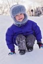 Child in winter Royalty Free Stock Photo