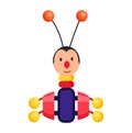 Child Xylophone in Form of Beetle Illustration