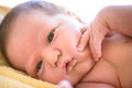 After childbirth newborn baby Royalty Free Stock Photo