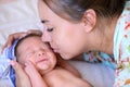 After childbirth newborn baby Royalty Free Stock Photo