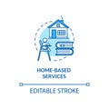 Childcare homebased services concept icon Royalty Free Stock Photo