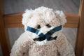 Childe abuse bear closeup help save protect help emotion