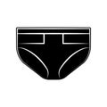 Childe diapers icon. Element of maternity for mobile concept and web apps icon. Glyph, flat icon for website design and
