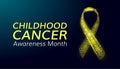Childhood cancer awareness month concept. Royalty Free Stock Photo