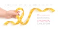 Childhood cancer day horizontal banner