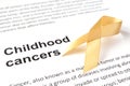 Childhood cancer Royalty Free Stock Photo