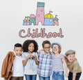 Childhood Children Palace Castle Graphic Concept