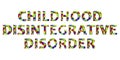 Childhood disintegrative disorder, a text made of colorful puzzle patterns, 3D illustration Royalty Free Stock Photo