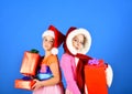 Childhood and leisure concept. Girls have winter holidays Royalty Free Stock Photo