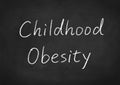 Childhood obesity Royalty Free Stock Photo