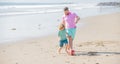 childhood and parenting. family holidays. sport activity. cheerful father and son play football Royalty Free Stock Photo