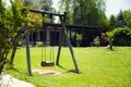 Childhood Swing on Grass in Nature