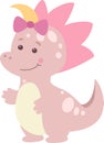 Childish Girl Dinosaur Baby