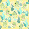 Childish seamless pattern with hand drawn dino in scandinavian style. Creative vector childish background for fabric, textile