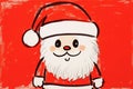 childlike drawing of santa claus AI generated