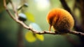 Childlike Innocence: A Rare Kiwi Bird Perched On A Branch