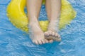 Childre in paddling pool Royalty Free Stock Photo