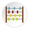 Children abacus icon circle