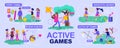 Children Active Games Infographic