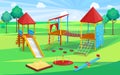 Children Active Place, School Playground Vector