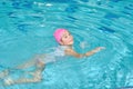 Children activities on nice swimming pool Royalty Free Stock Photo