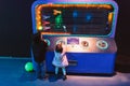 Children in an amusement arcade Royalty Free Stock Photo