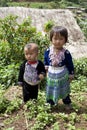 Children of Asia, ethnic group Meo, Hmong Royalty Free Stock Photo