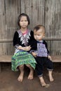 Children of Asia, ethnic group Meo, Hmong Royalty Free Stock Photo