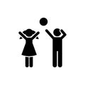 Children, balloon, game, play, girl, man icon. Element of children pictogram. Premium quality graphic design icon. Signs