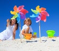 Children on beach Royalty Free Stock Photo