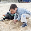 Children on beach Royalty Free Stock Photo