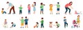 Children Behaviour Flat Icons