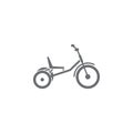 Children bicycle icon. Simple element illustration. Children bicycle symbol design from Transport collection set. Can be used for Royalty Free Stock Photo