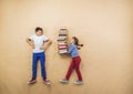 Children with books Royalty Free Stock Photo