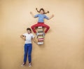 Children with books Royalty Free Stock Photo