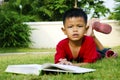 Children with books